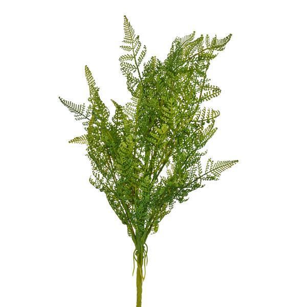 21.5"L GREEN FERN BUSH