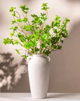 Faux Greenery Arrangement in a 12 Inch Organic Ceramic Vase
