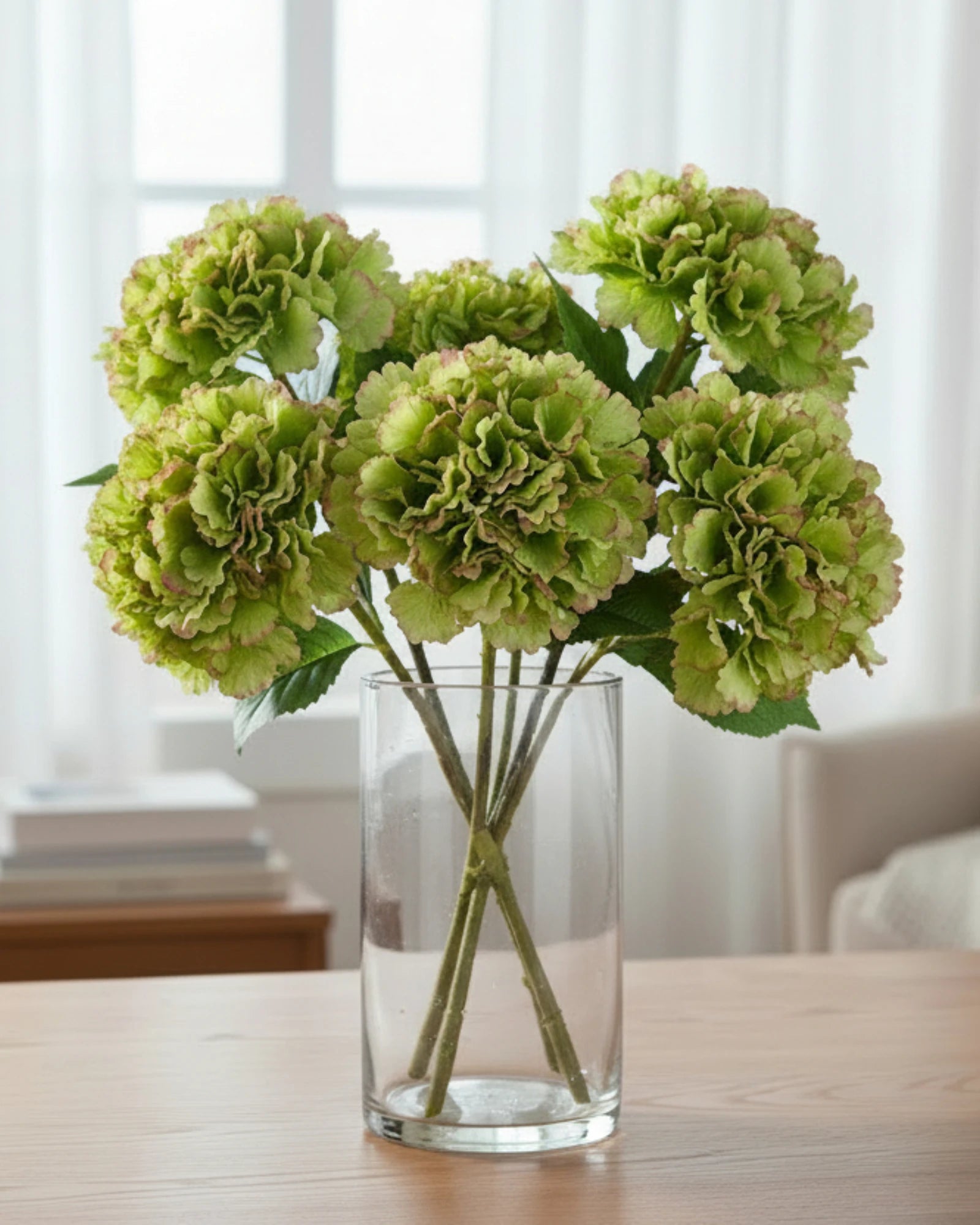 27 Inch Hydrangea Stem - Green