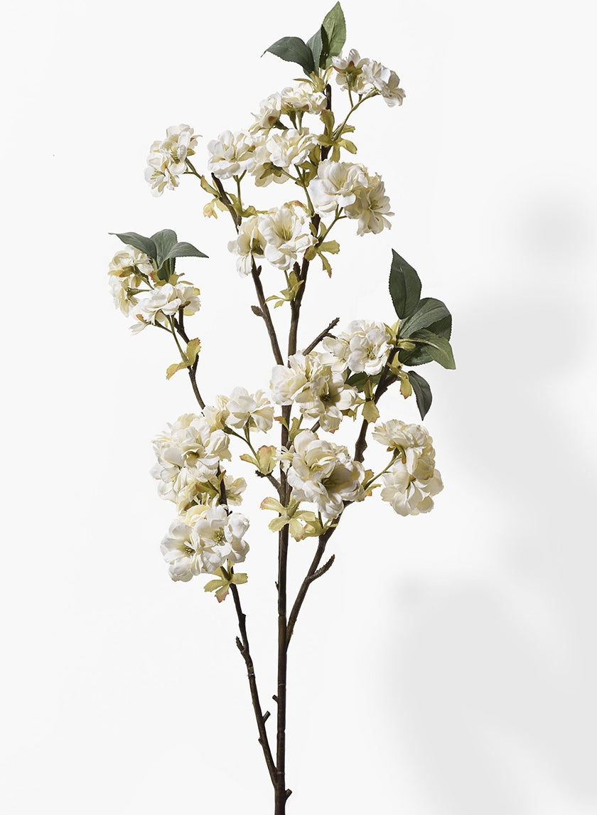 38 in White Cherry Blossom Branch