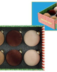 Mark Roberts Assorted Brown Velvet Ornaments Box of 6