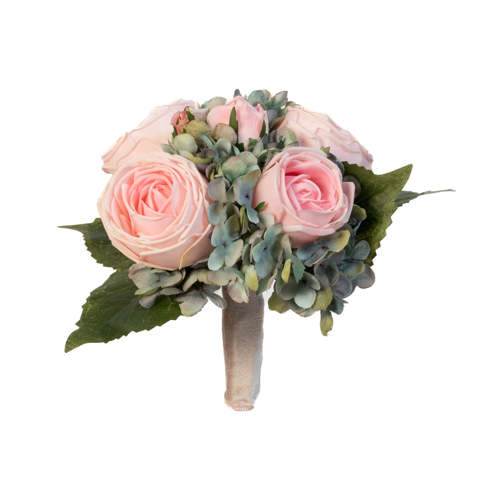 Pink Rose & Hydrangea Mist Bouquet 9 Inch