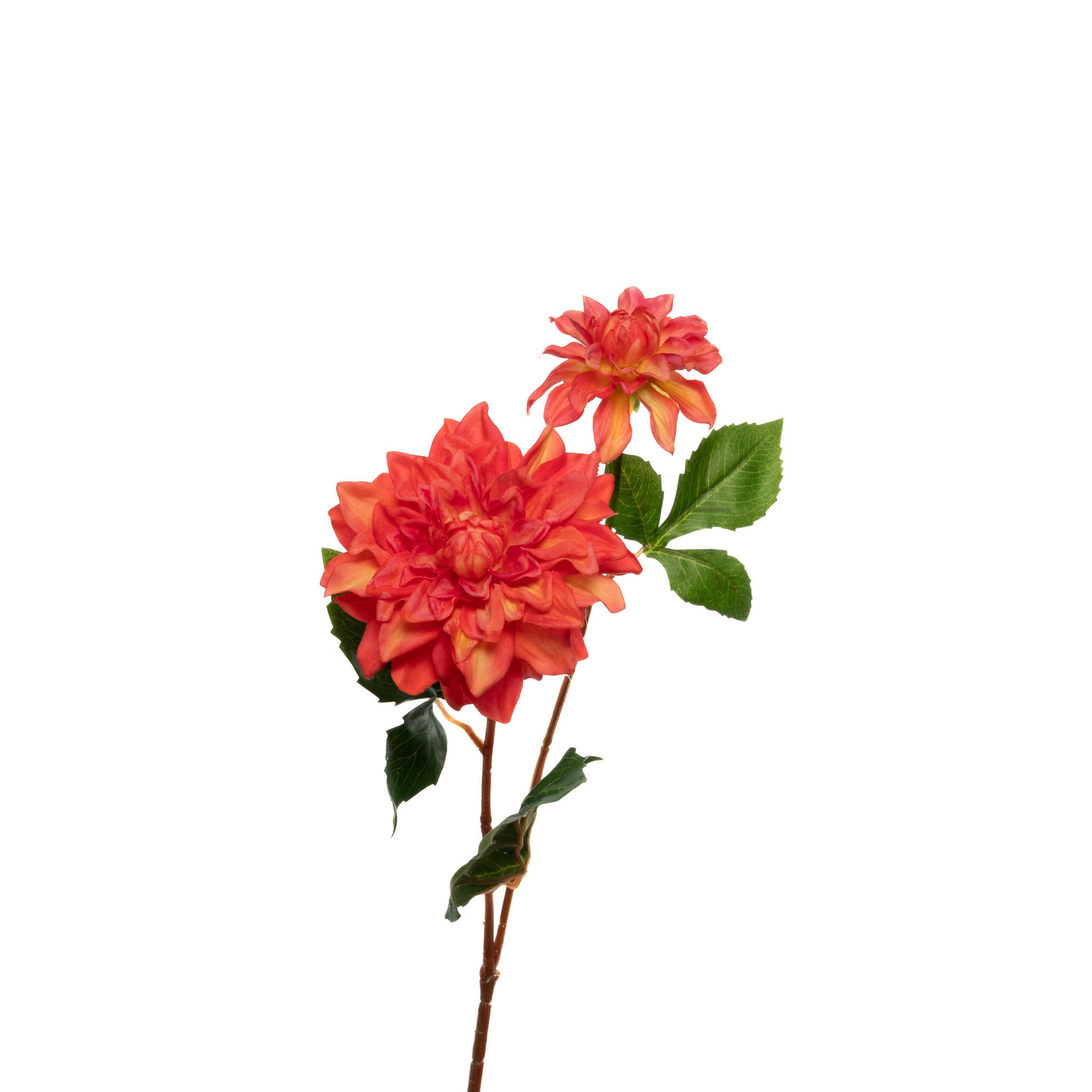 Real Touch Dahlia 24 Inch Orange Flowers