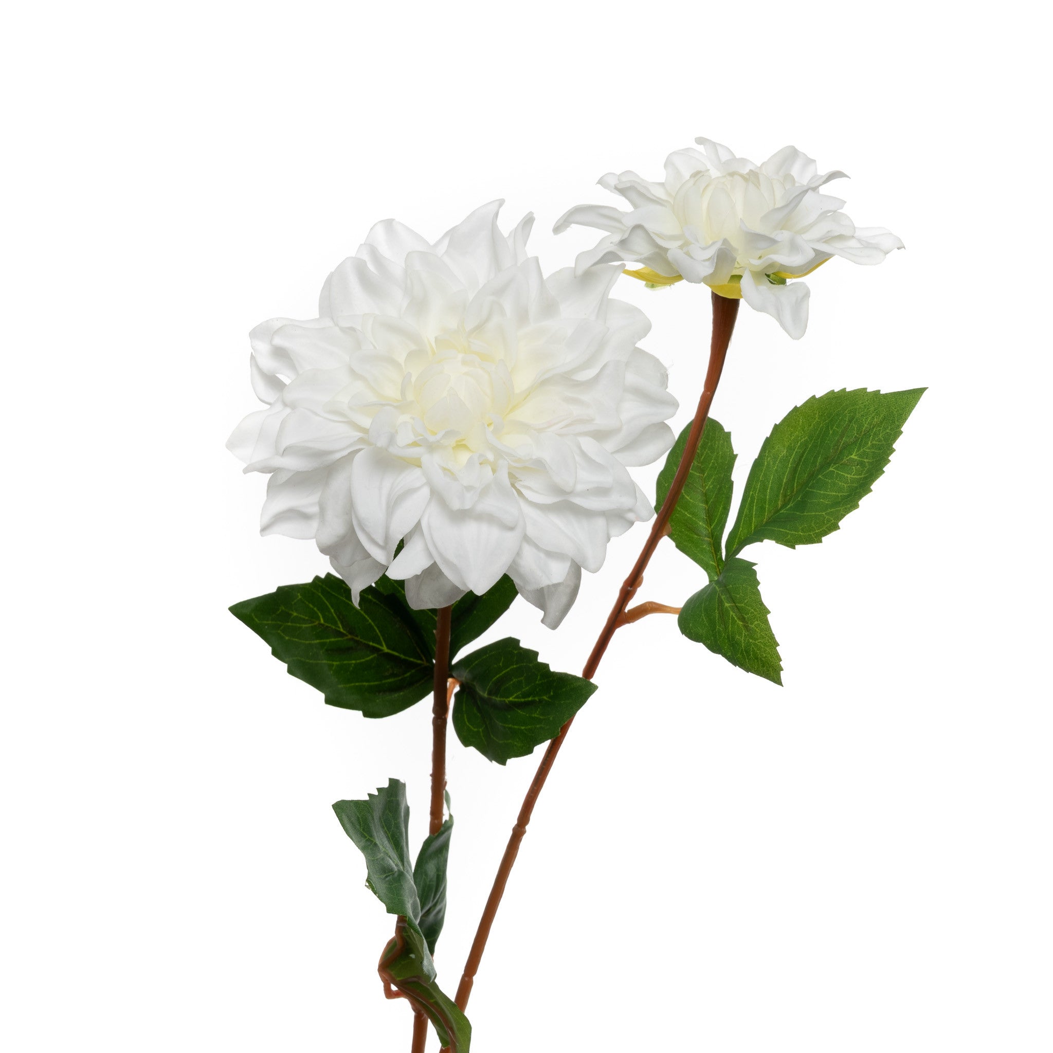 Real Touch Dahlia 24 Inch White Flowers