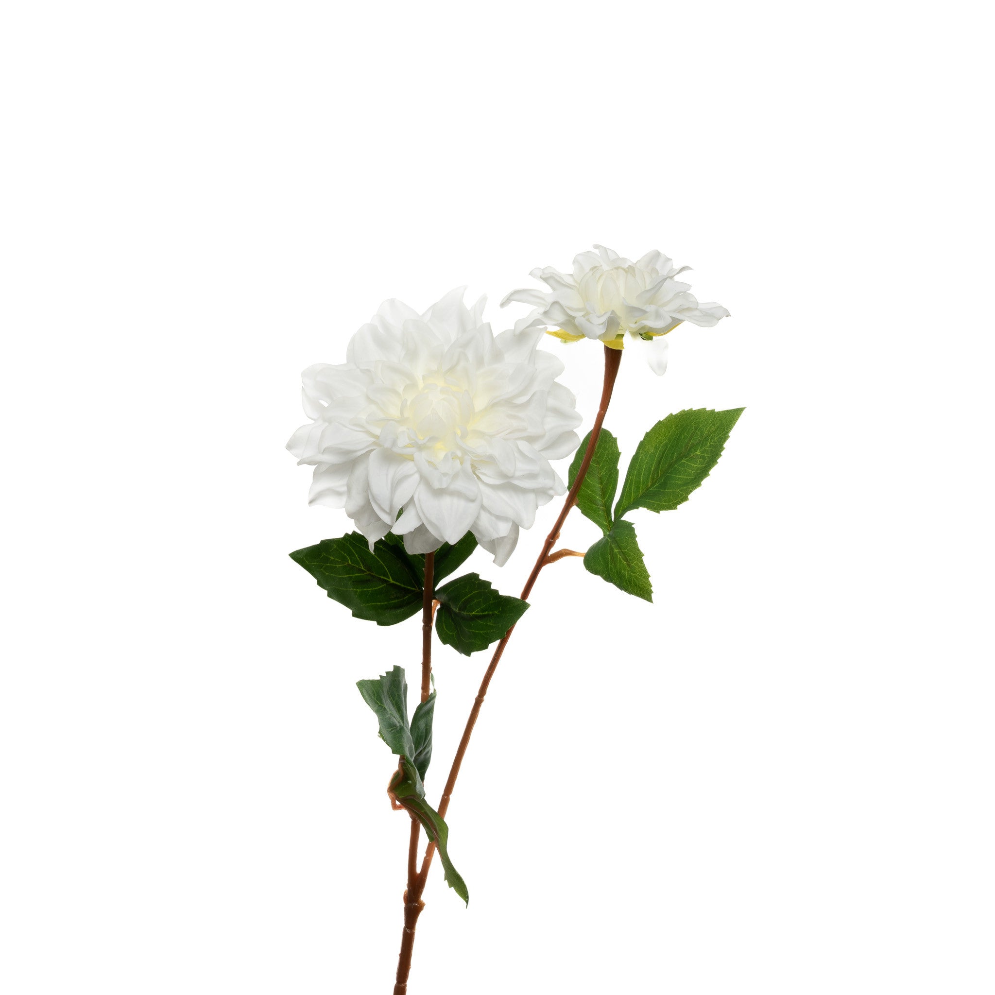 Real Touch Dahlia 24 Inch White Flowers