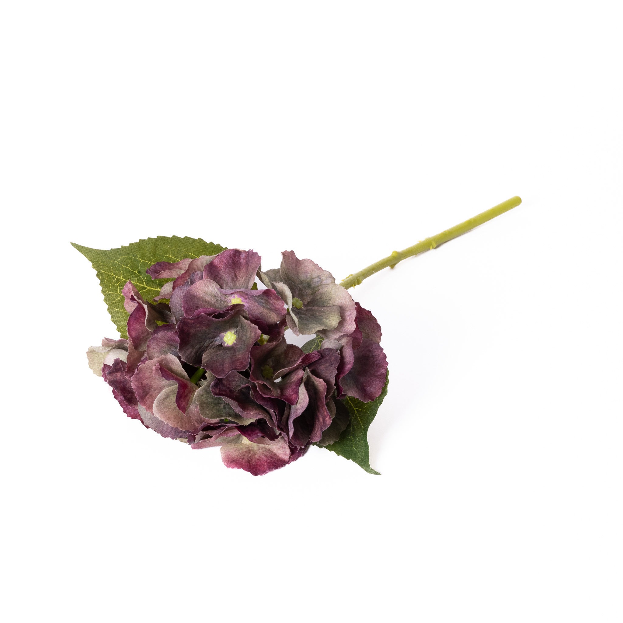 Real Touch Hydrangea - Antique Burgundy - 14 Inch