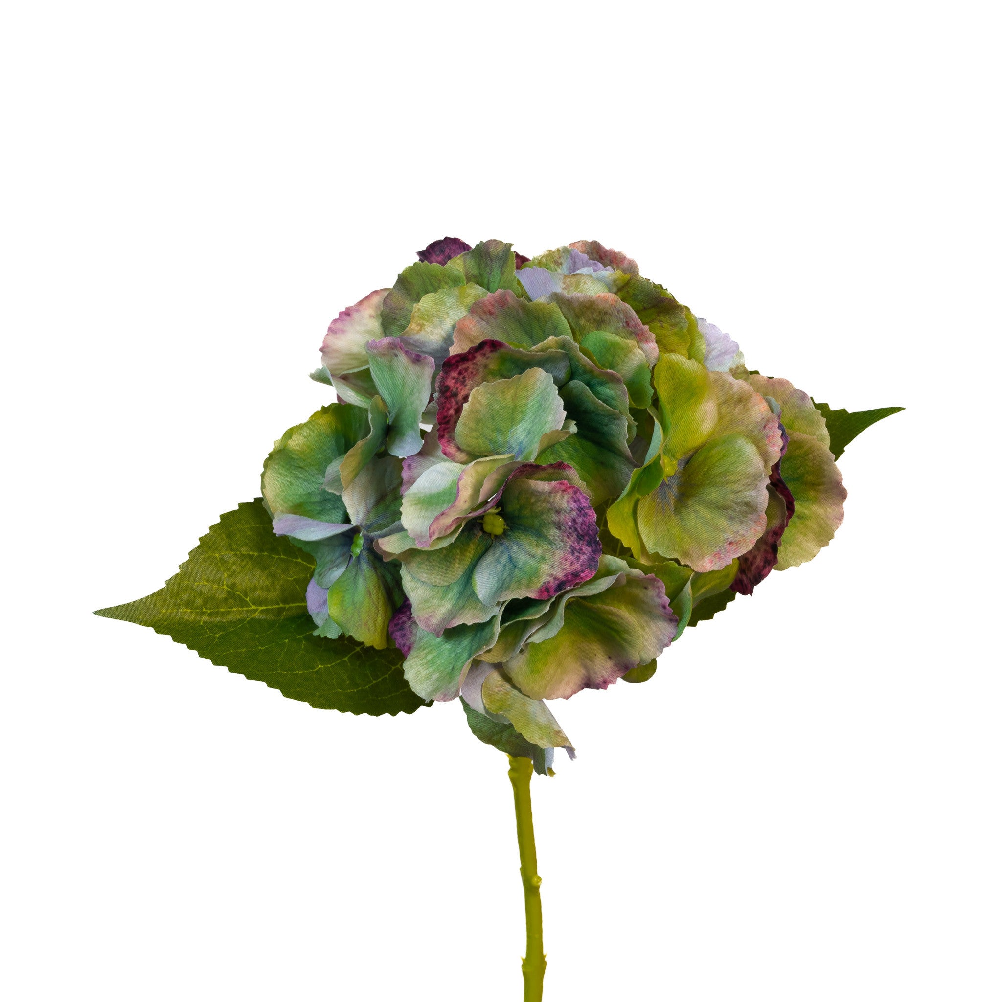Real Touch Hydrangea - Antique Green - 14 Inch