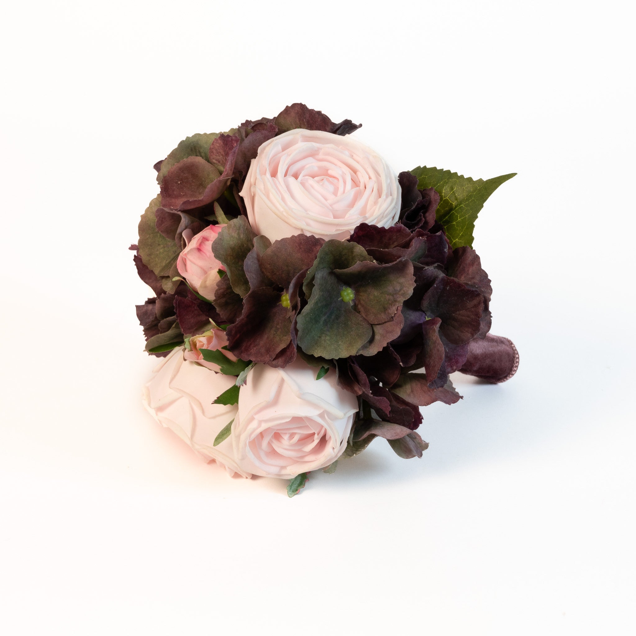 Soft Pink Rose & Hydrangea Whisper Bouquet 9 X 8 Inch