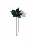 20 Inch Dark Green Poinsettia Stem