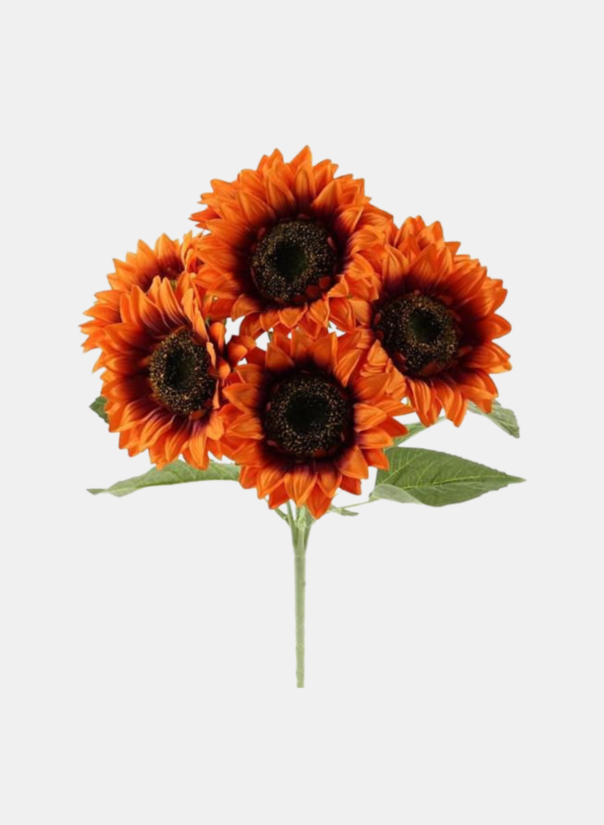 17"L SUNFLOWER BUSH BURNT ORANGE/BURGUNDY