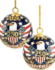 Handmade Cloisonne 250th Anniversary USA Ball Ornament