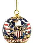 Handmade Cloisonne 250th Anniversary USA Ball Ornament