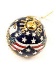 Handmade Cloisonne 250th Anniversary USA Ball Ornament