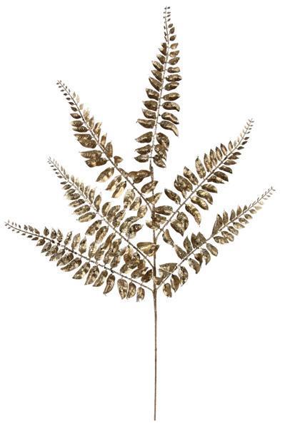 29.5"L FERN LEAF SPRAY METALLIC GOLD