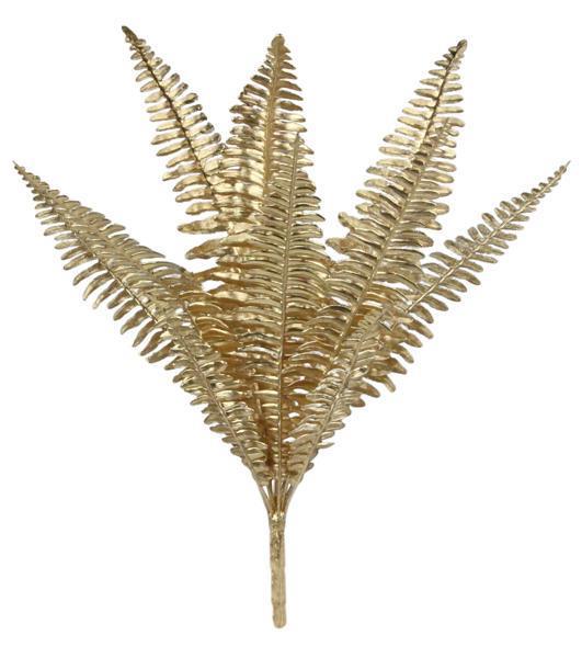 19"L FERN BUSH GOLD