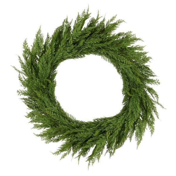 42"DIA CEDAR WREATH - GREEN