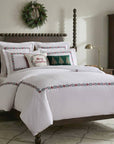 Holly & Thistle Embroidered Metalic Trees Pillow 12x18