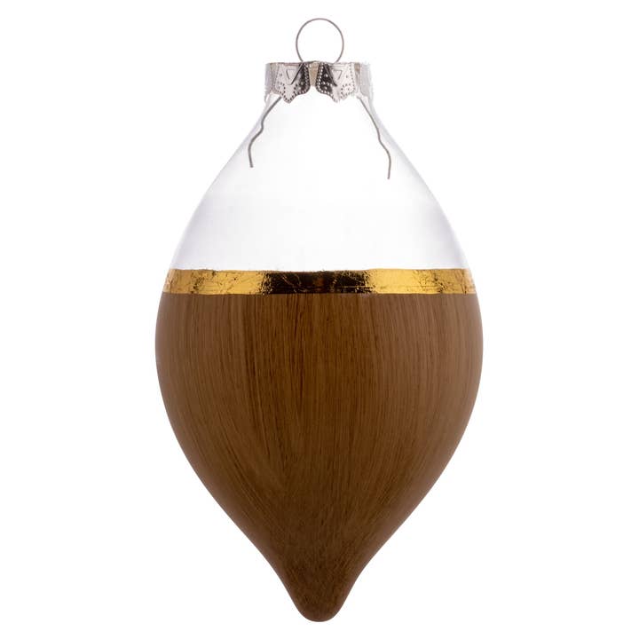 Birch Wood Painted Glass Ornaments
