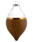 Birch Wood Painted Glass Ornaments