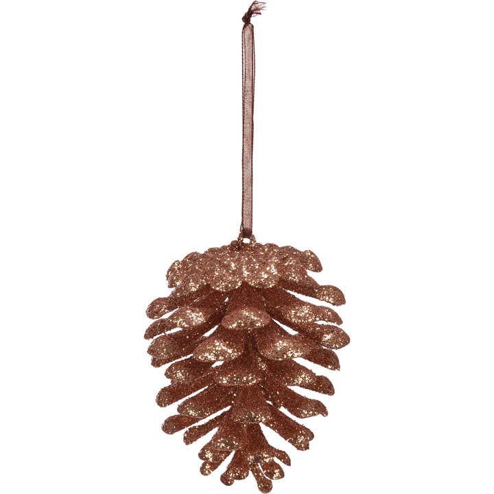 Small Pinecone Christmas Ornament Set