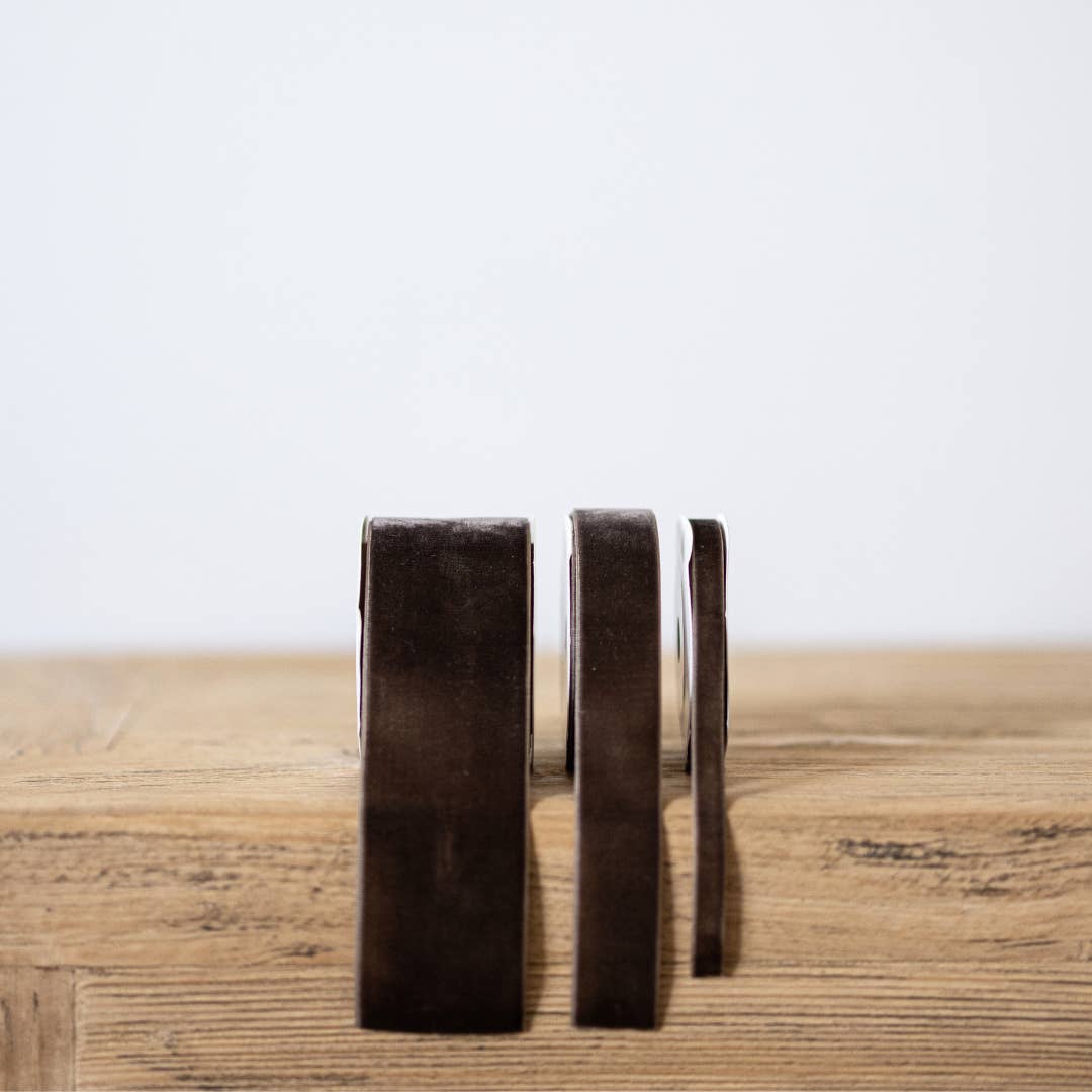 Brown Velvet Holiday Ribbon