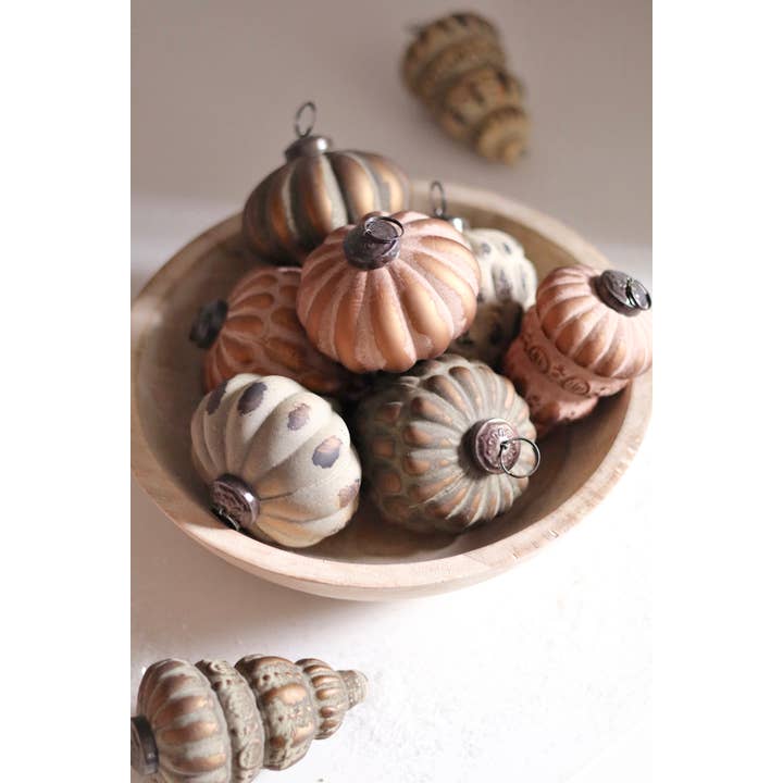 Heirloom Cone Holiday Ornament, Rustic Pink