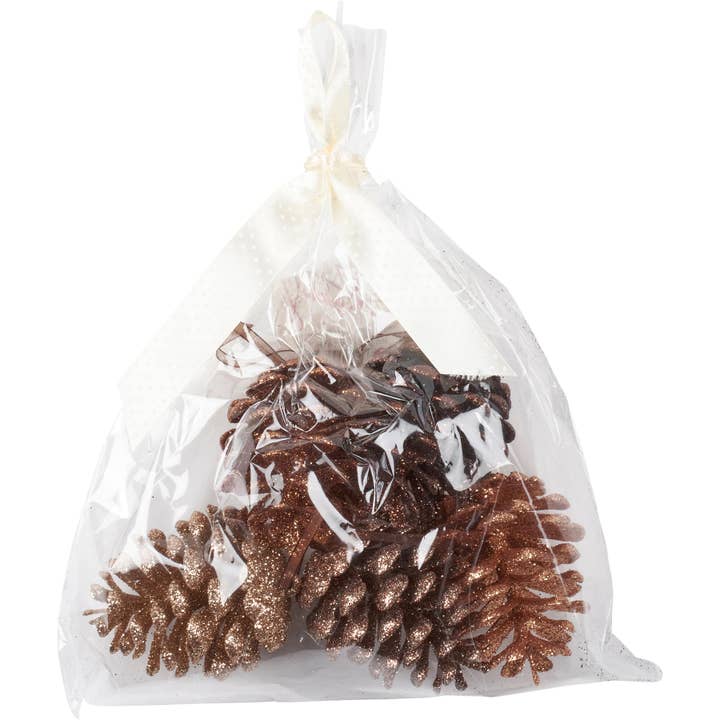 Small Pinecone Christmas Ornament Set