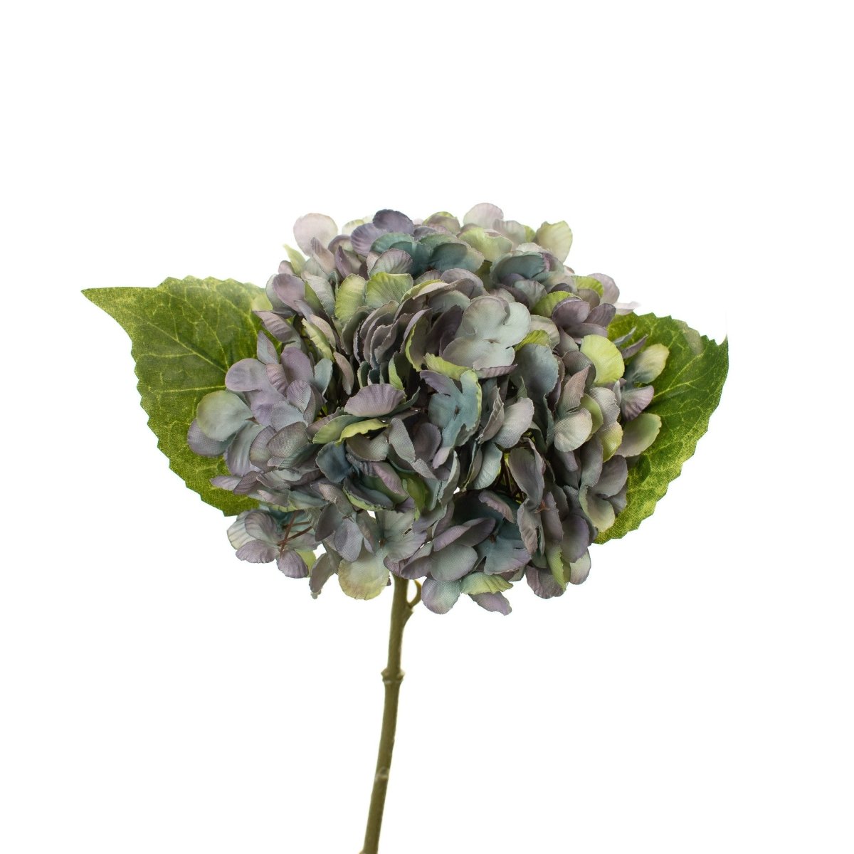 Faux Hydrangea Pick - Blue - 13 Inch