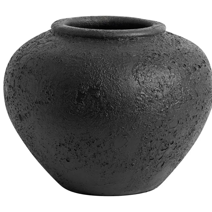Luna Vase/Jar - Black