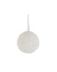 Round White Pearl Beaded Ornament -4.75/ 6 Inch