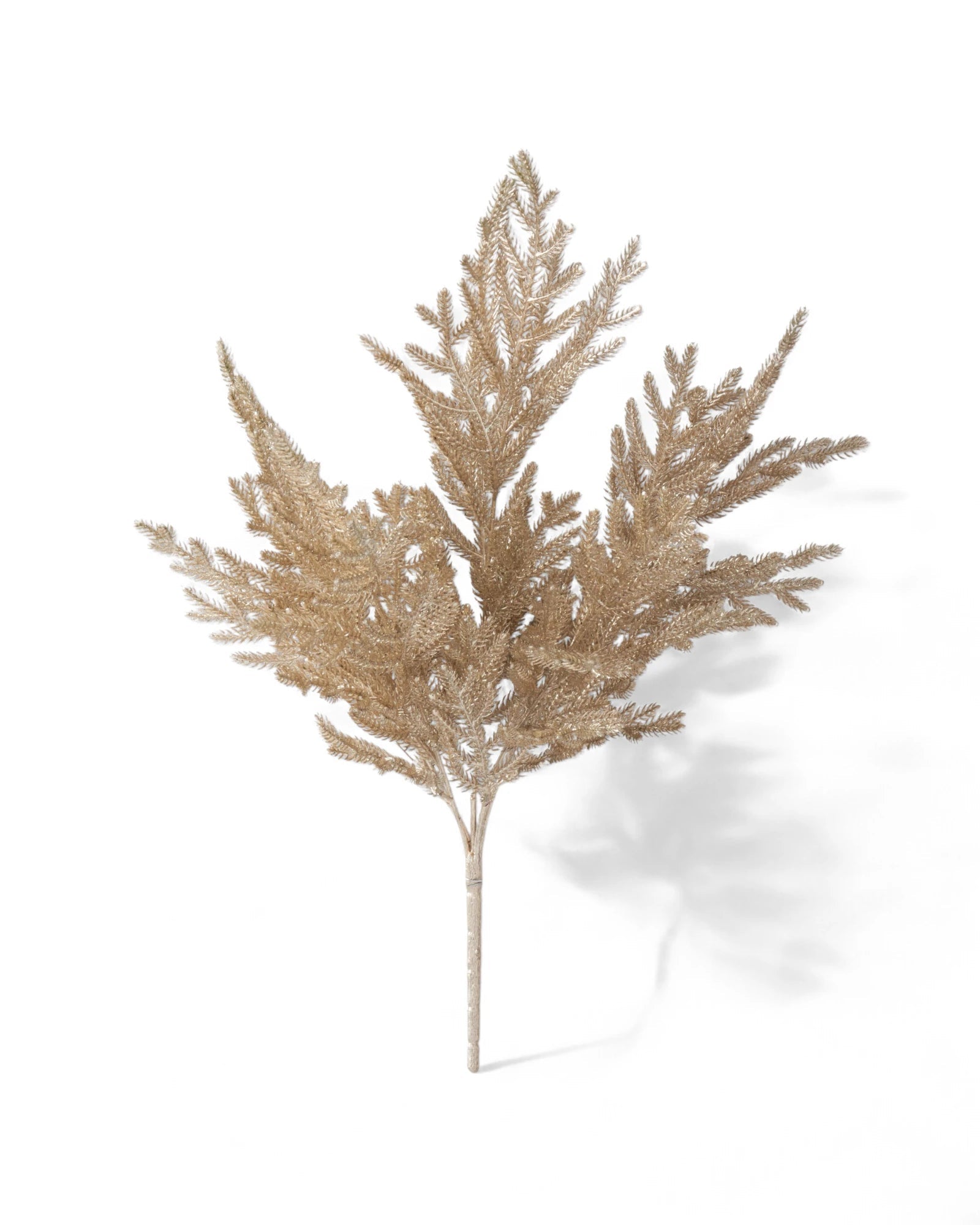 20.5 Inch Gold Glittered Bush