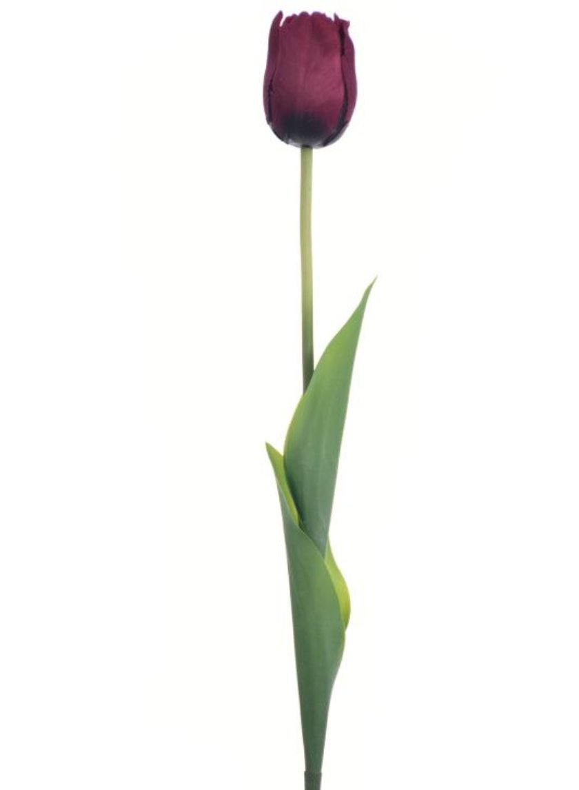 Real Touch 19 inch Single Tulip - Multiple Colors