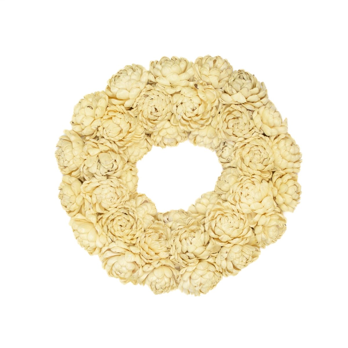 Shola Chrysanthemum 15" Buttercup Wreath