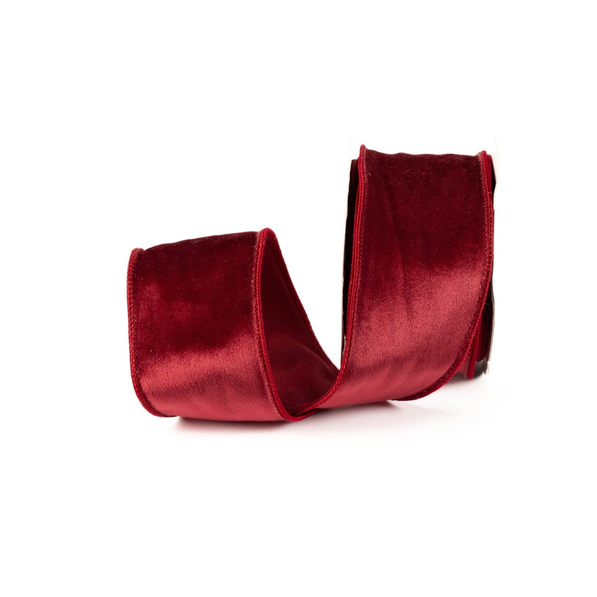 Velvet Ribbon 2.5" X 10 Yd - Cranberry