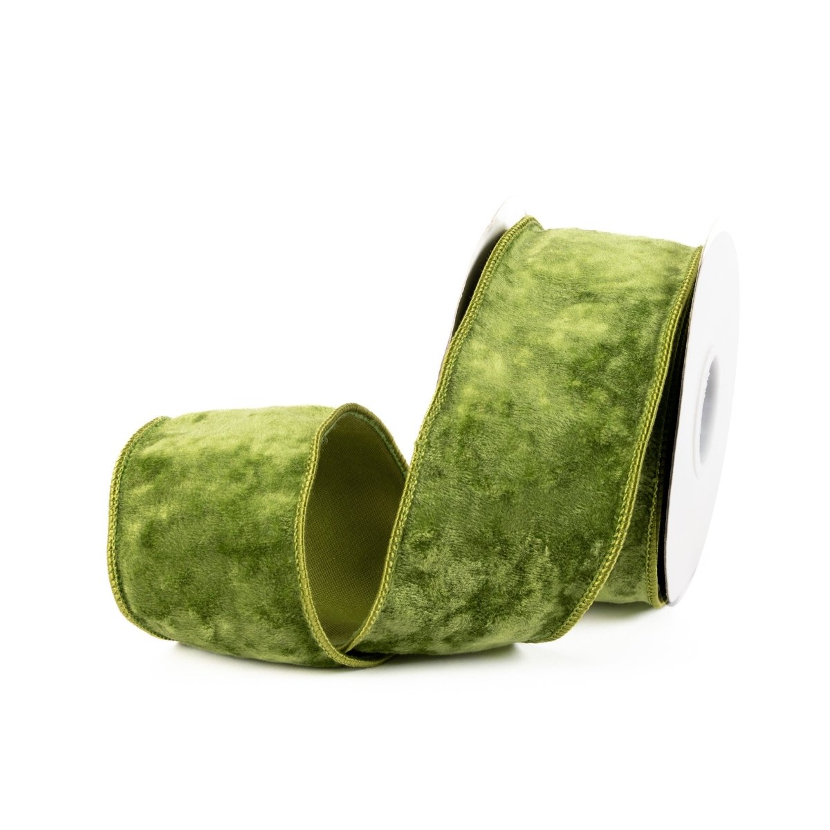 Velvet Ribbon 2.5" X 10 Yd - Moss